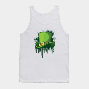 'Beer Hat Clover IRL' Cool St. Patrick Leprechaun Hat Tank Top